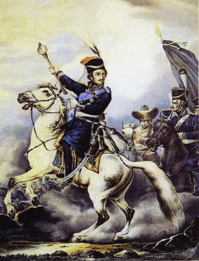 Greve Matvei Ivanovich Platov 1757-1818 av Orlowski