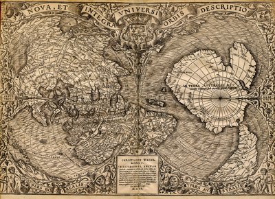 Nova, et integra universi orbis descriptio von Oronce & Roigny Joannem & Mela Pomponius Finé