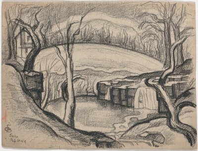Soho (rakt) av Oscar F. Bluemner