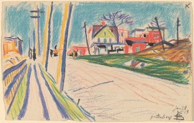 Gata i Bronx av Oscar F. Bluemner