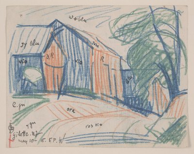Gilette, New Jersey av Oscar Florianus Bluemner