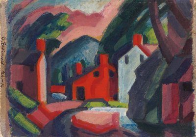 Vy över Lehnenburg, Pennsylvania av Oscar Florianus Bluemner