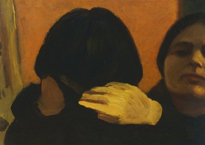 Isa i spegeln (Konstnärens fru) av Oscar Ghiglia
