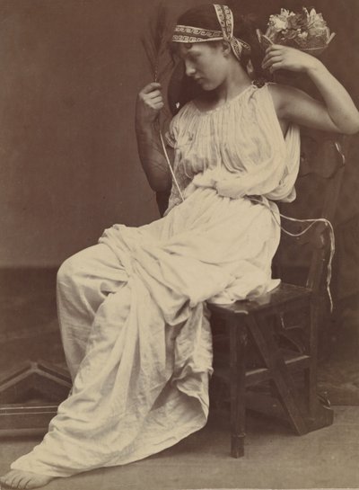 Flora som överväger fåfänga, 1860. av Oscar Gustav Rejlander