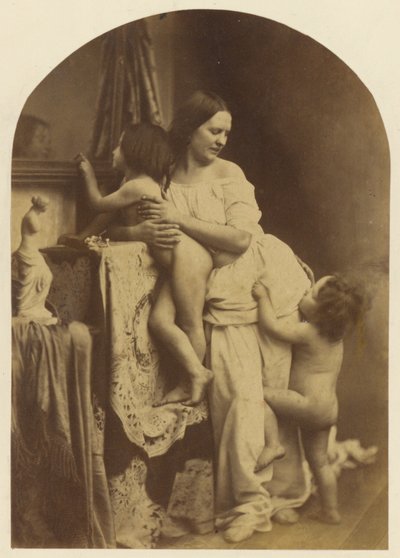 Madonna med barn och Johannes Döparen av Oscar Gustave Rejlander