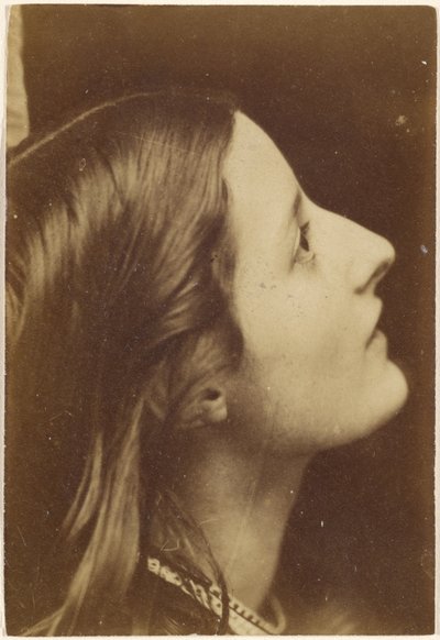[Porträtt av en kvinna i profil] av Oscar Gustave Rejlander