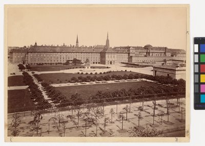 1. Burg - Heldenplatz - Vy mot Hofburgs leopoldinska flygel av Oscar Kramer
