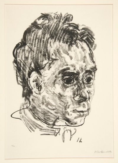 Porträtt av Walter Hasenclever av Oskar Kokoschka