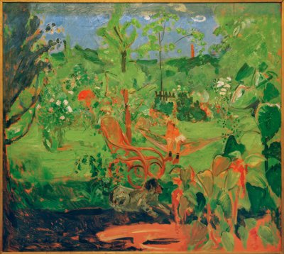 Fürstenfeldbruck, trädgårdsbild av Oskar Moll