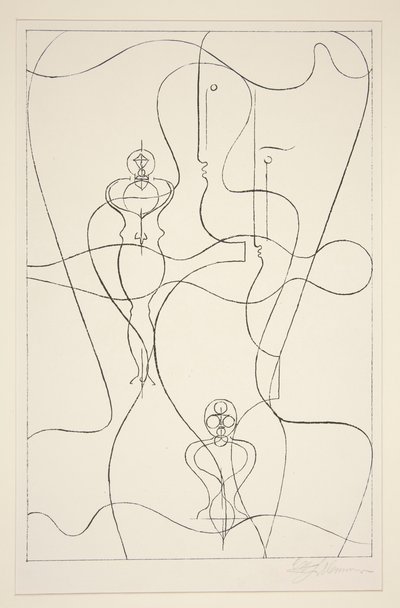 Abstraktion av Oskar Schlemmer