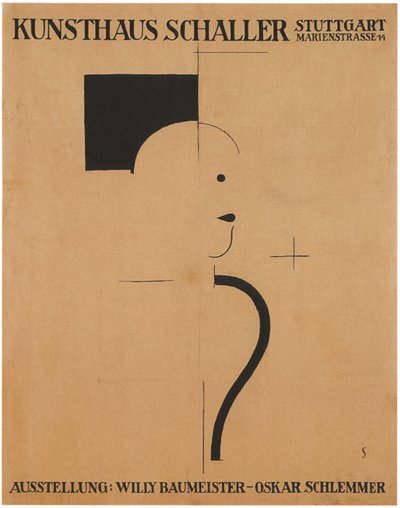 Konstutställning: Willy Baumeister - Oskar Schlemmer, 1918 av Oskar Schlemmer