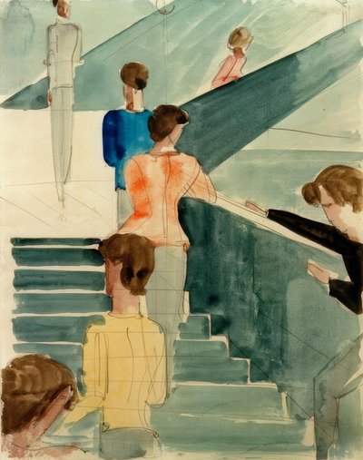 Bauhaus trappor av Oskar Schlemmer
