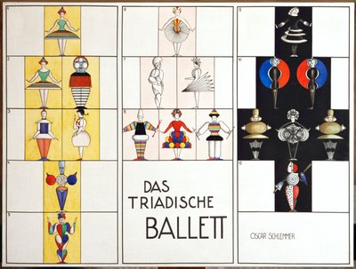 Figuriner till Das Triadische Ballett - Den triadiska baletten av Oskar Schlemmer