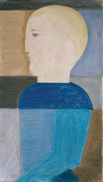 Halvfigur vänd åt vänster av Oskar Schlemmer