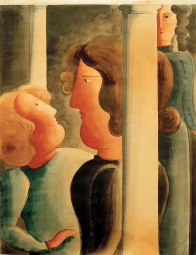 Mellan pelarna av Oskar Schlemmer