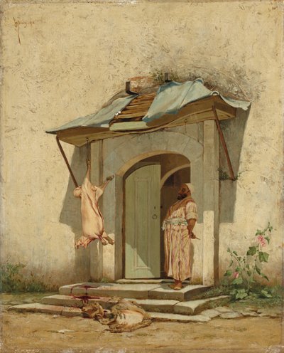 En osmansk slaktare, 1878 av Osman Hamdi Bey