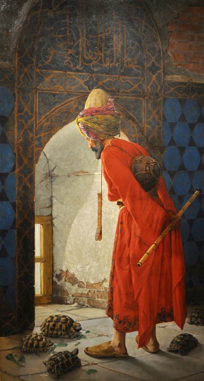 Sköldpaddstränaren, 1906 av Osman Hamdi Bey