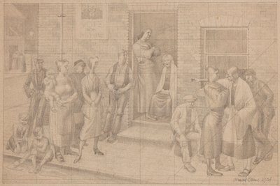 "Rösta på...", Street Altercation, Birmingham av Osmund Caine