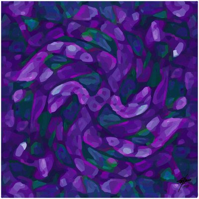 Abstrakta violetta virvlar av Osvaldo Russo