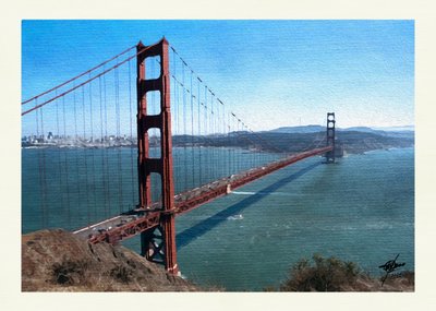 Utsikt över Golden Gate-bukten av Osvaldo Russo