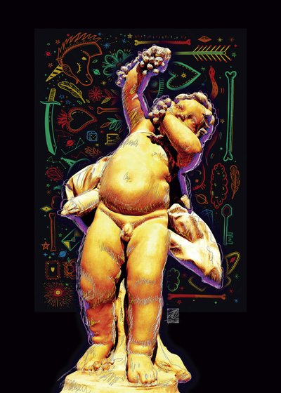 Golden Putto Doodles av Osvaldo Russo