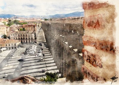 Segovia – staden med den romerska akvedukten av Osvaldo Russo
