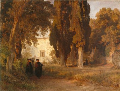 Klosterträdgården, efter 1857 av Oswald Achenbach