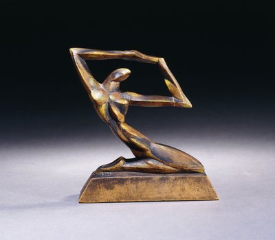 knästående; Knästående, c.1920 av Oswald Herzog