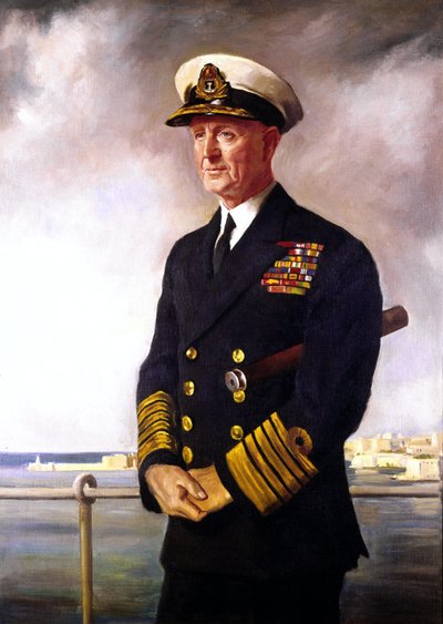 Amiral Cunningham, kopia av porträtt av O
