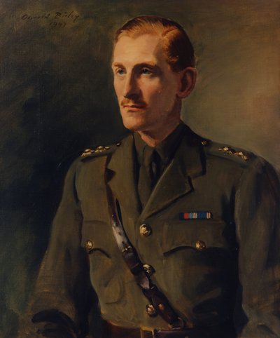Porträtt av den 9:e hertigen av Northumberland av Oswald Hornby Joseph Birley