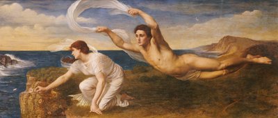 Boreas och Orithyia, ca 1879 (olja på duk) av Oswald von Glehn