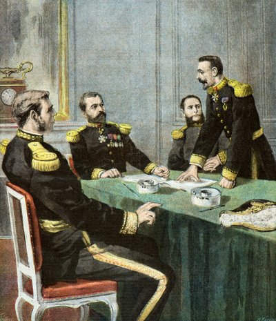 Amiral Gervais inför undersökningskommissionen av Oswaldo Tofani