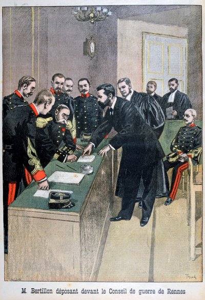 Alphonse Bertillon, fransk polis, 1899 av Oswaldo Tofani
