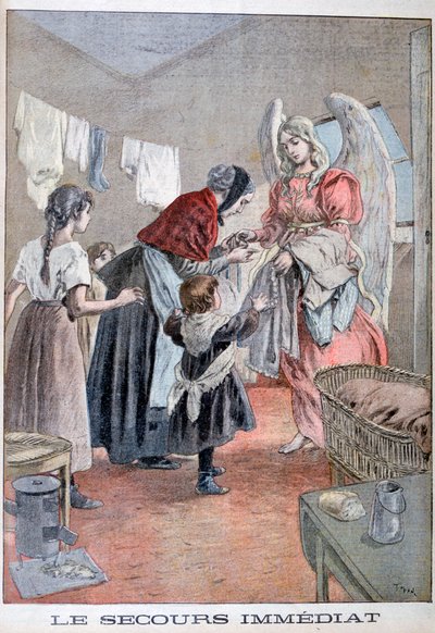 Omedelbar hjälp, 1899. av Oswaldo Tofani