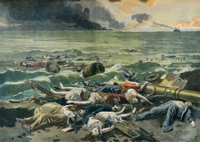Fartygsvraket Le Bourgogne strandade på ön Les Sables nära Halifax av Oswaldo Tofani