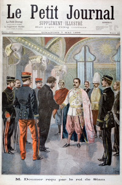 Paul Doumer, Indokinas generalguvernör, mottagen av kungen av Siam i Bangkok, 1899 av Oswaldo Tofani