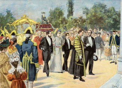 Sir Joseph Renals besöker Bordeaux av Oswaldo Tofani