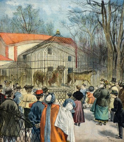 Den nya fauve-rotundan på Jardin des Plantes av Oswaldo Tofani