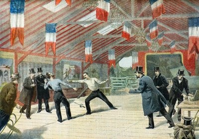 Jules Hippolyte Perchers död,1895 (Illustration) av Oswaldo Tofani