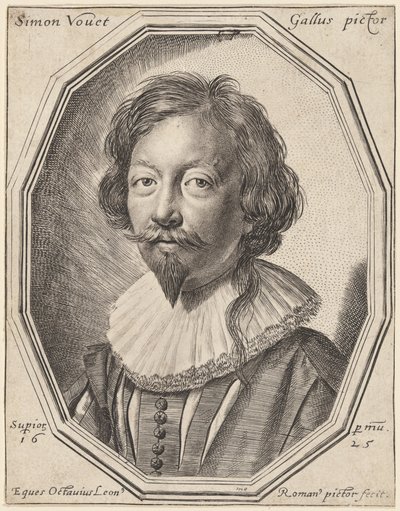 Simon Vouet av Ottavio Leoni