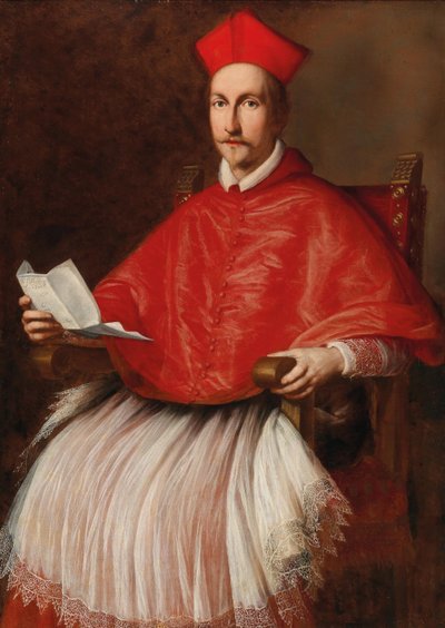 Porträtt av kardinal Francesco Barberini 1597-1679, ca 1624. av Ottavio Maria Leoni