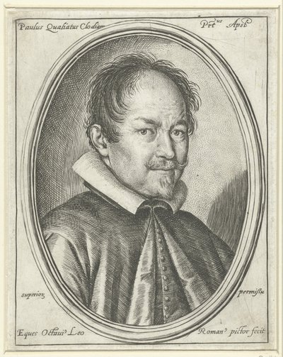 Porträtt av kompositören Paolo Quagliati ca. 1555-1628, 1623 av Ottavio Maria Leoni