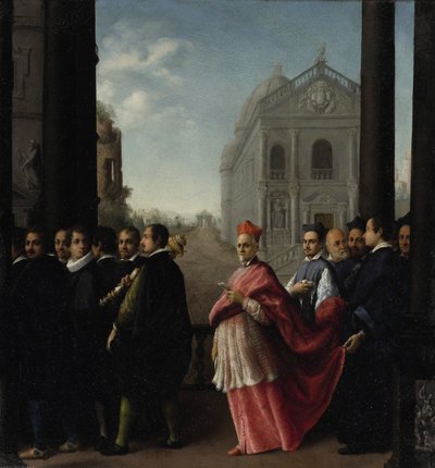 En kardinalprocession, 1621. av Ottavio Mario Leoni