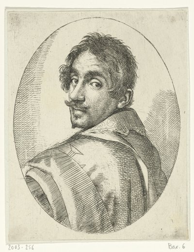 Självporträtt av Ottavio Leonic av Ottavio Mario Leoni