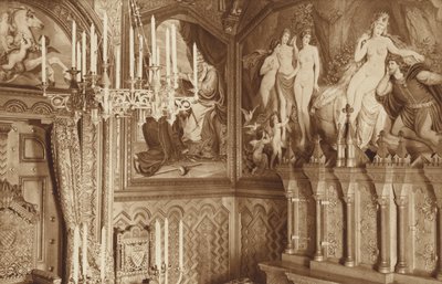 Bayerska kungar-slottet Neuschwanstein, studie, bilder av legenden Tannhausers av Otto Ballerstedt