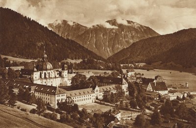 Ettal och dess kloster, mot Estergebirge av Otto Ballerstedt