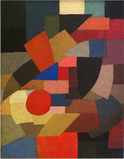 Fragment av figur till uppsättningen av planer, 1927. av Otto Freundlich