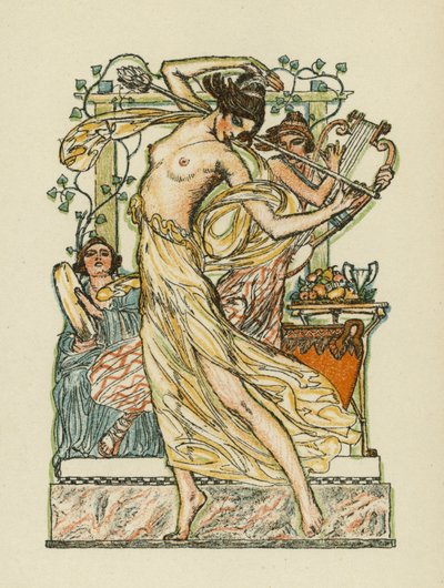 Anakreons sånger (färglitografi) av Otto Friedrich