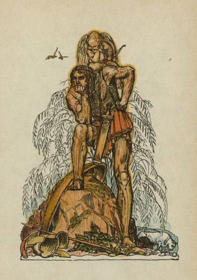 Anakreons sånger (färglitografi) av Otto Friedrich