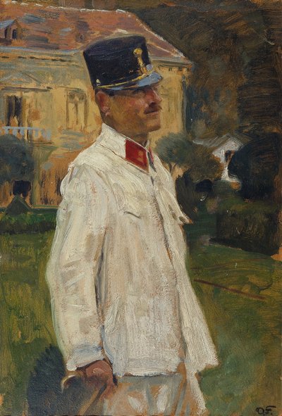 Heinrich (?) Gallia i officersuniform av Otto Friedrich